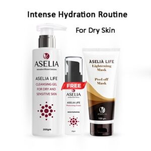 Cleansing Gel For Dry & Sensitive Skin +Peel Off Mask + Moisturizing Cream